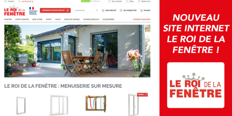 nouveau site internet Le Roi de la Fenêtre