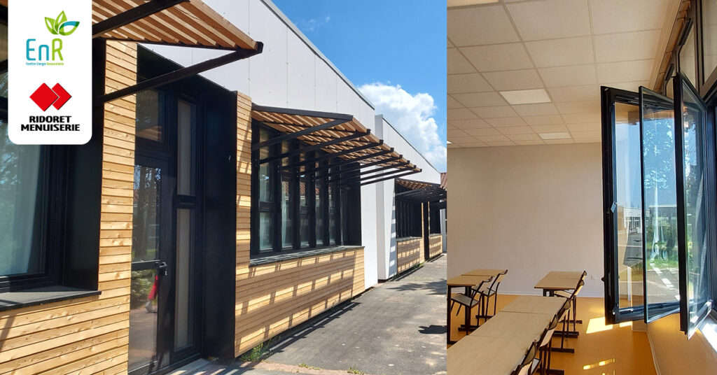 Réalisation Ridoret Menuiserie Lycée SaintExupéry (La Rochelle)